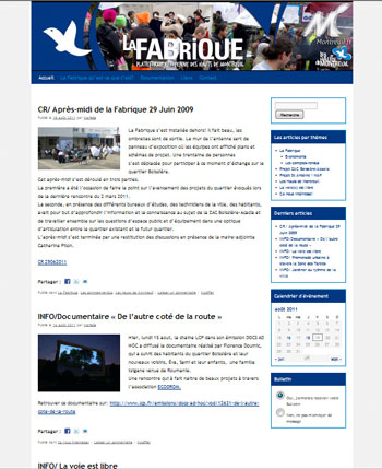 Site Internet de la Fabrique